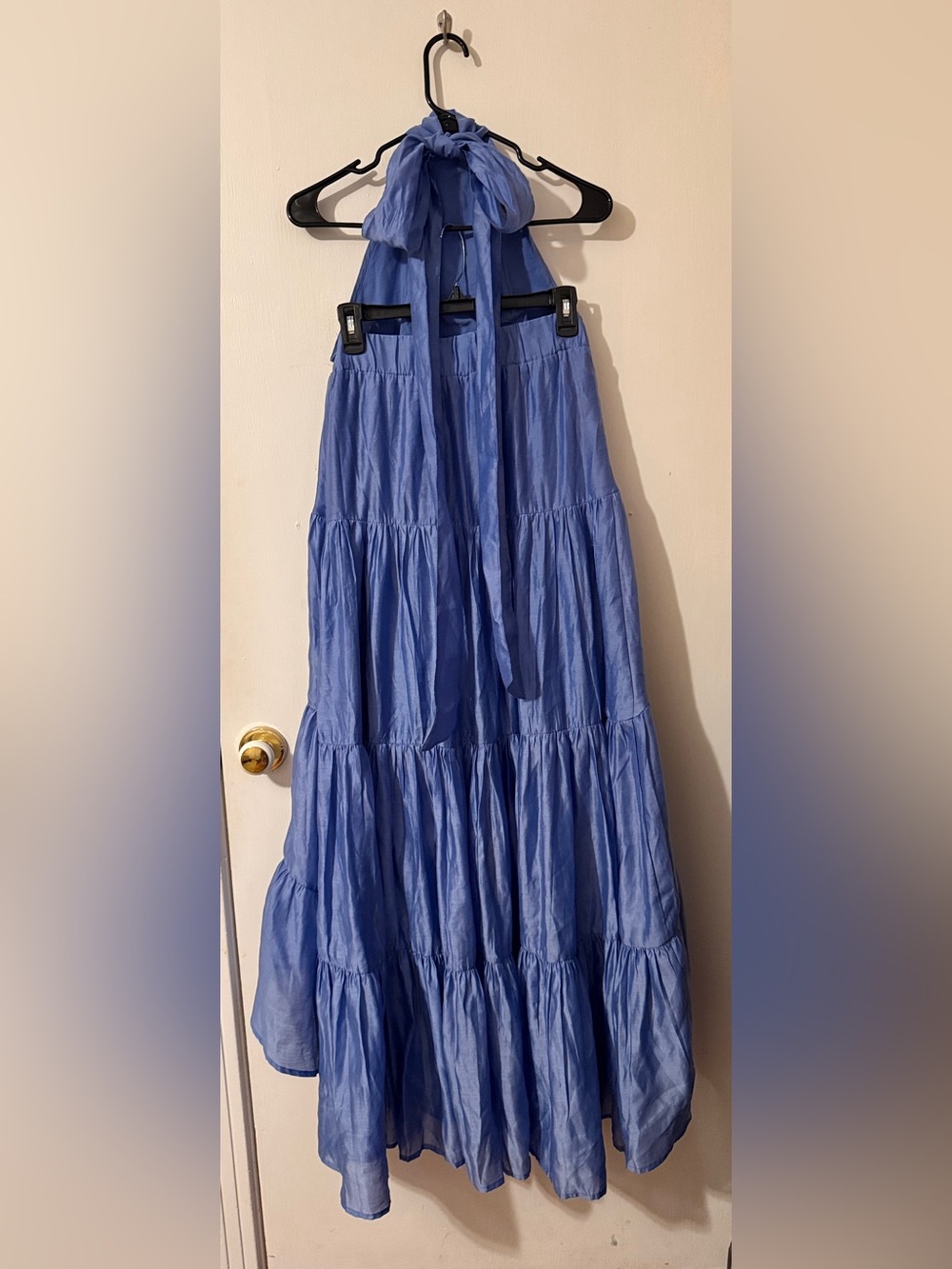 ASOS Lavender-Blue Backless Halter Maxi Dress - Picture 6 of 8